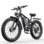 V�lo �lectrique ebycco - eb7pro 2000w double moteur 52v23ah batterie 55km / h 26 pouces fat pneu vtt ...