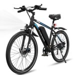 V�lo �lectrique evercross tech 275 - moteur 250w - 36v13ah - double suspension - vea - noir bleu
