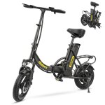 V�lo electrique pliable 14 moteur 350w 32km / h batterie amouvible 36v / 104ah vtc 28 - 50km autonomie ...