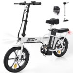 Hitway vlo lectrique pliable 16 - batterie 36v - 84ah - pdalage assist - pompe  vlo gratuite