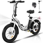Colorway v�lo �lectrique pliable 20 blanc v�lo assiatance �lectrique avec batterie 36v 12ah moteur 250w ...