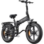 Velo electrique pliable engwe engine pro 2. 0 autonomie 110km batterie 52v16ah tout suspendu pneus snow ...