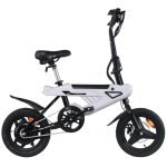 V�lo �lectrique pliable avdl a02 pour adultes 14 batterie amovible blanc