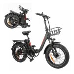 V�lo �lectrique pliable baolujie dz - 2030 500w 48v 13ah 20 * 4 7 vitesses freins � disque m�caniques ...