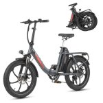V�lo �lectrique pliable maxtron mule 20 batterie amovible 48v 20ah - shimano 7 vitesses gris