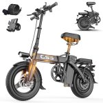 V�lo �lectrique pliable urbain toofly gs3 batterie 48 v 15 ah noir