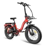 Vlo lectrique pliant fafrees f20 max 20 * 4. 0 pneu 22. 5ah samsung cellule batterie 48v 500w moteur ...