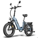 V�lo �lectrique pliant fafrees ff20 polar homologu� ue double batterie 26. 8ah bleu