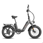 V�lo �lectrique pliant fafrees ff20 polar homologu� ue double batterie 26. 8ah noir