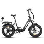 V�lo �lectrique pliant rattan lf pro 20? fat bike batterie 48v 18ah noir