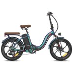 V�lo �lectrique pliant urbain fafrees f20 + pro 36v 250w 25ah bleu p�trole