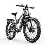 Vtt electrique tout suspendu - shengmilo - s600 - 2000w double moteur - velo electrique fat bike 26 - ...