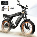 V�lo �lectrique tout terrain 20 autonomie 40 - 70km (mode assist) batterie amovible 48v15ah v�lo � pneus ...