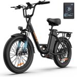 V�lo �lectrique urlife 3. 0 � gros pneus 20 x 348 v 13 ah 129 km 32 km / h transmission shimano 7 vitesses ...