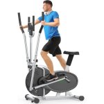V�lo elliptique 2 - en - 1 pour maison ? appareil cardio compact r�sistance r�glable - �cran lcd - charge ...