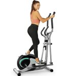 Vlo elliptique fitness crosstrainer magntique 8 niveaux de rsistance poids d?inertie de 4 kg porte ...