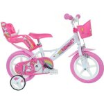 Vlo enfant 12 - unicorn - rose - 3  5 ans - roue 12 pouces - fille