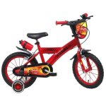 Vlo enfant 14 cars - flash mcqueen / disney quip de 2 freins bidon - porte bidon pneus gonflables ...