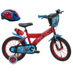 Vlo enfant 14 spiderman quip de 2 freins bidon - porte bidon pneus gonflables plaque avant stabilisateurs ...