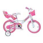 Vlo enfant 14 - unicorn - rose - 4  6 ans - idal pour filles - taille 95 - 115 cm