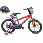 V�lo enfant 16 spiderman / marvel pour enfant de 100 cm � 125 cm avec 2 freins plaque avant bidon arri�re ...