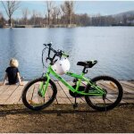 V�lo enfant actionbikes zombie 20 pouces freins v - brake b�quille lat�rale r�flecteurs prot�ge - cha�ne ...