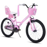 V�lo pour enfants - joystar - 20 pouces - avec panier noir et si�ge pour poup�e - convient aux enfants ...