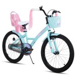 V�lo pour enfants - joystar - 20 pouces - avec panier noir et si�ge pour poup�e - convient aux enfants ...