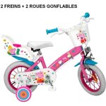 Vlo enfant - peppa pig - 12 pouces - fille - 2 freins - garde boue