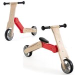 Dreamade 2 en 1 trottinette en bois enfant v�lo dequilibre avec si�ge amovible 50 kg max