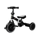 V�lo �quilibre trois roues noir et blanc pour enfants sans p�dales