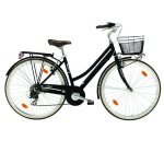 Vélo femme boulevard 28 pouces 18 vitesses noir Vélo femme boulevard 28 pouces 18 vitesses noir