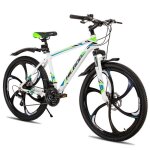 Vlo vtt - hiland - cadre aluminium 26 pouces - shimano 21 vitesses - freins  disque et suspension avant ...
