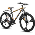 Vlo gtt hiland bikes vtt 26 aluminium shimano 21 vitesses freins  disques suspension avantorange