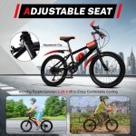 Vlo enfant de montagne - 20 vtt - rouge - double frein de stationnement