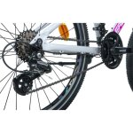 Velo musculaire vtt 24 leader fox spider 2026 fille blanc 7v (taille enfant 135 ? 145 cm)