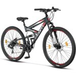 Vlo tout terrain licorne bike strong 2d - schwarz / rot - 26 275 29