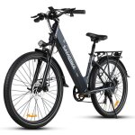 V�lo urbain �lectrique samebike rs - a01 pro 500w 36v 15ah vitesse max 35km / h cadre 26 pouces gris