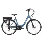 Vlo de ville pedelec dame lido 28 li - ion 13 ah batterie shimano 7 vitesses ptrole hollandia