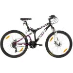 Vélo vtt 26 femme - cadre tout suspendu - double freins à disques - 21 vit. - poignée à gâchettes & dérailleur ... Vélo vtt 26 femme - cadre tout suspendu - double freins à disques - 21 vit. - poignée à gâchettes & dérailleur ...