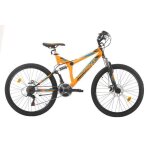 V�lo - vtt 26 tout suspendu - 18 vitesses - double freins � disques - transmission shimano - jantes aluminium ...