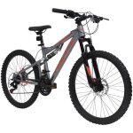 Velo vtt enfants huffy marker 21 vitesses 24 acier gris Velo vtt enfants huffy marker 21 vitesses 24 acier gris