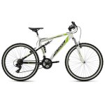 Vlo vtt tout suspendu 26 - ks cycling - scrawler - unisexe - 21 vitesses - blanc - taille de cadre 51 ...