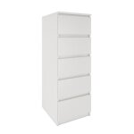 Venice - commode contemporaine haute chambre / salon / bureau 45x40x111 - 5 tiroirs coulissants - meuble ...