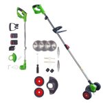 Venteo - outil multifonction �lectrique sans fil tondeuse gazon compacte et taille haie batterie coupe ...