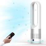 Ventilateur colonne sans pales t�l�commande 8 vitesses 3 modes chauffage - atelix - �cran led chauffage ...