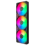 Ventilateur - cooler master - sickleflow edge 360 argb - 3 ventilateurs pwm - 190 cfm - installation ...