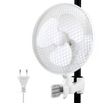 Ventilateur de culture avec clip oscillant 20w avec 2 vitesses c�ble 15 m fonctionnement silencieux 40 ...
