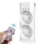 Ventilateur � double moteur 3 vitesses rotation � 120� r�servoir deau de 600 ml.