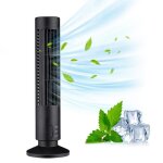 Ventilateur �lectrique portable silencieux sans pales - 2 vitesses - ventilateur � colonne - portable ...